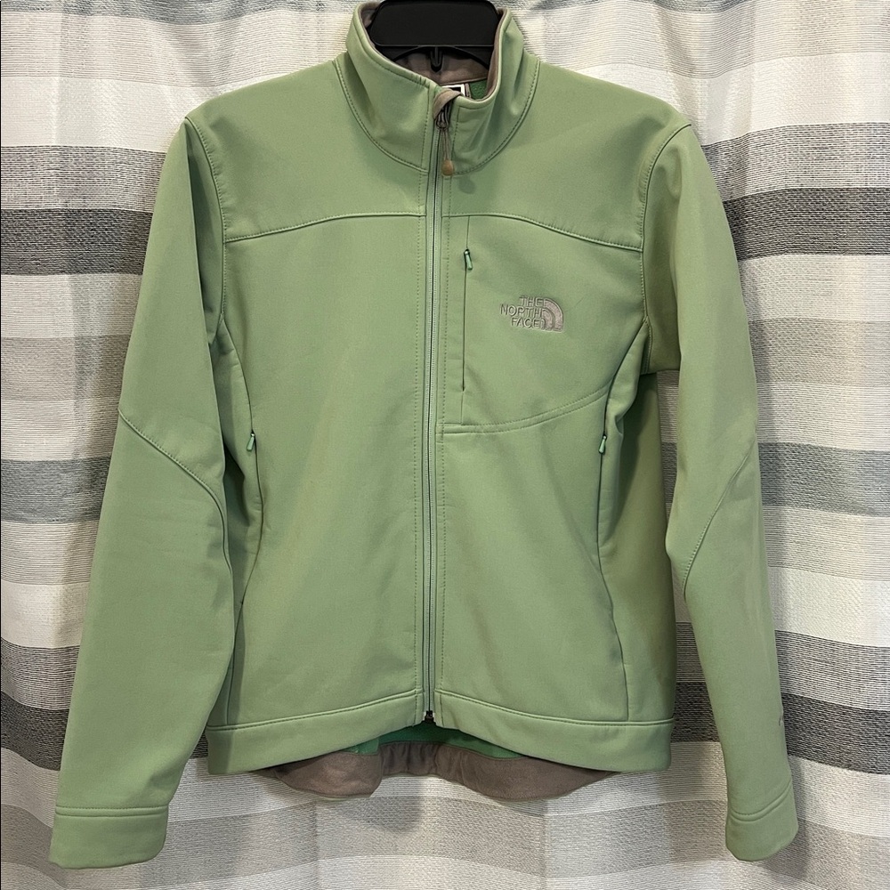 The North Face Apex Bionic soft-shell jacket in light green